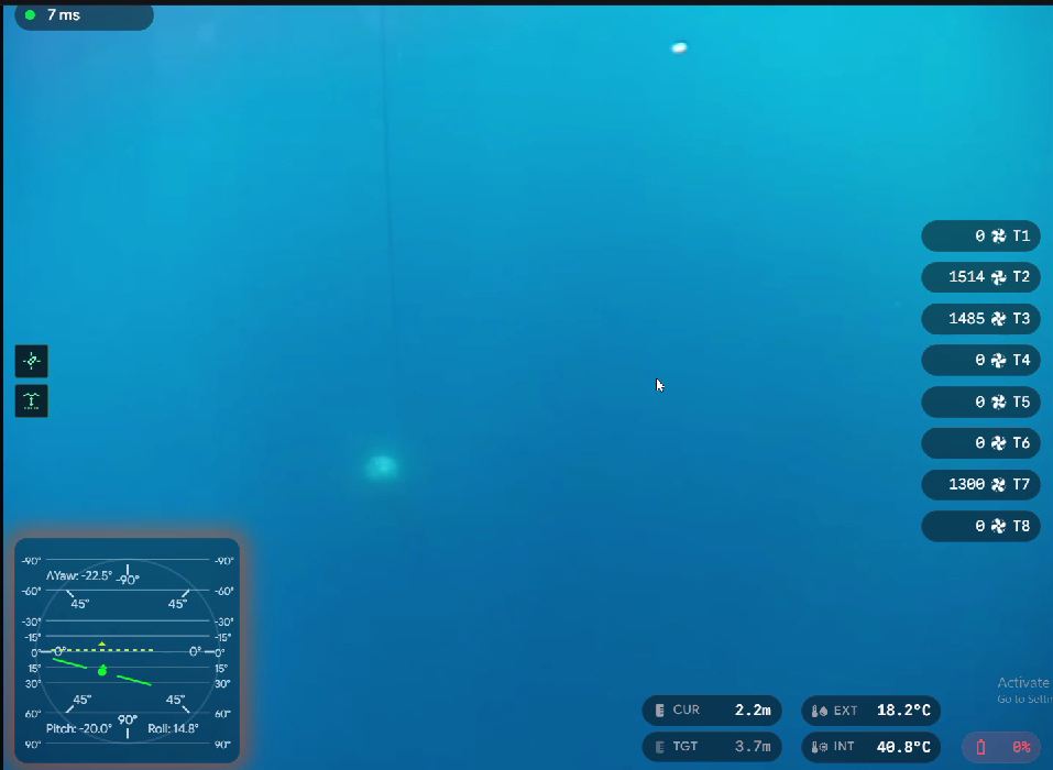 A screenshot of the Manafish desktop application showing the live HUD