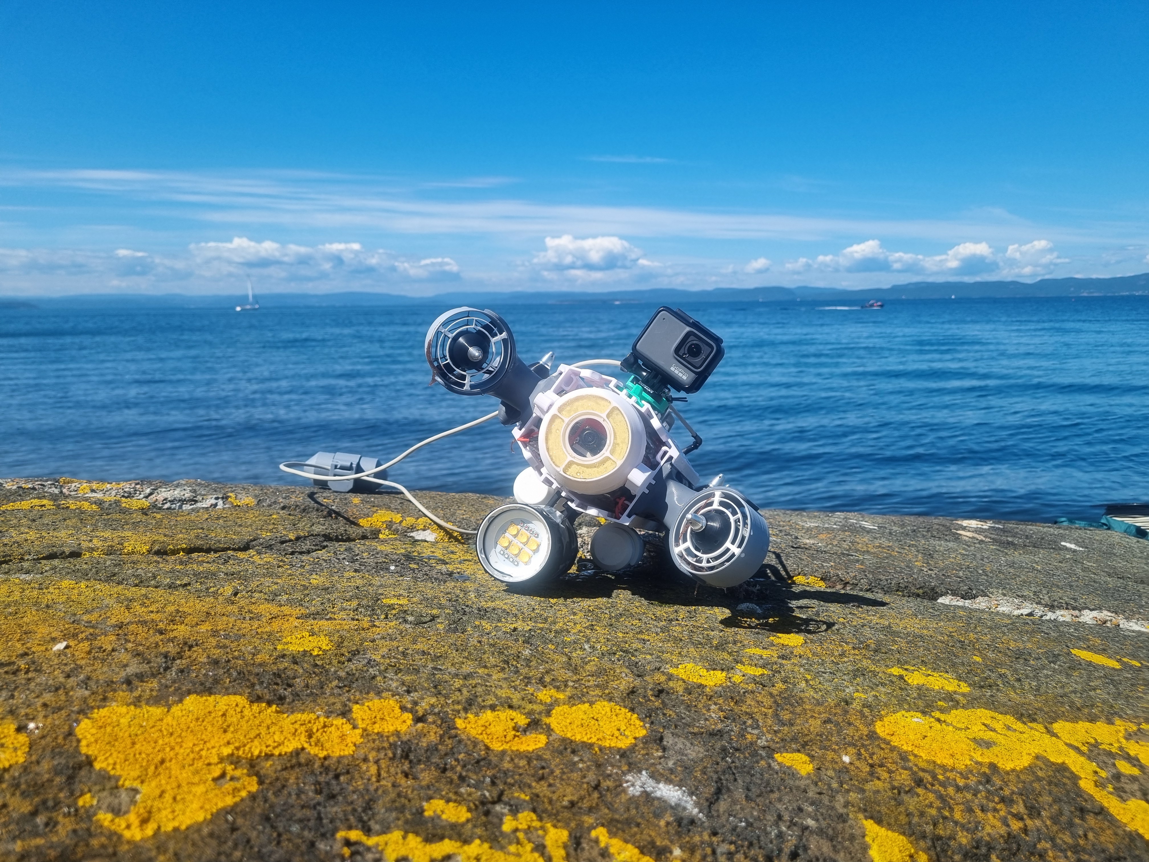 A Manafish underwater drone in real life